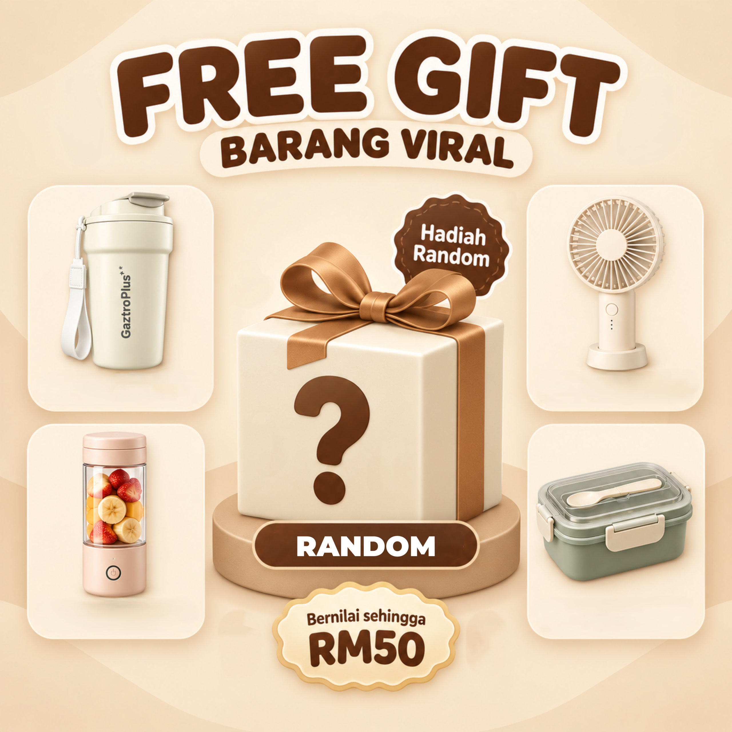 Free gift produk viral